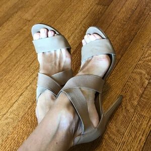 Steve madden nude high heels.